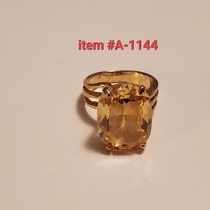 1 Gold Ring, item # A -1144, wt. 7 grams, size 6.75--7.